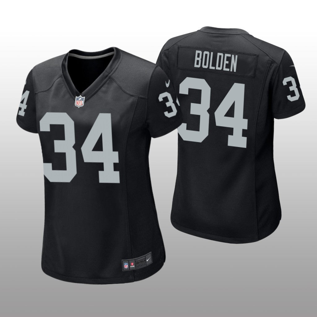 Las Vegas Raiders Brandon Bolden Black Jersey Game Women's