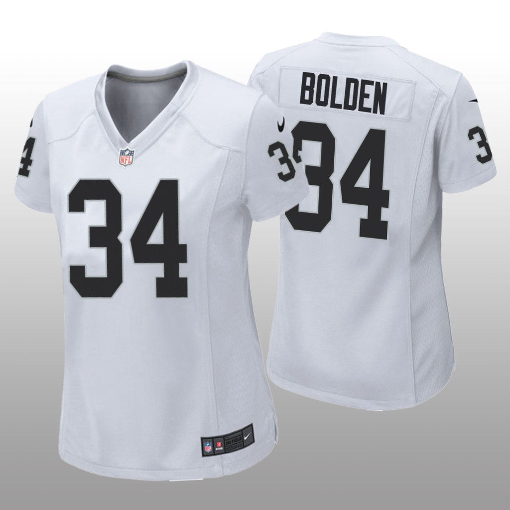 Las Vegas Raiders Brandon Bolden White Jersey Game Women's