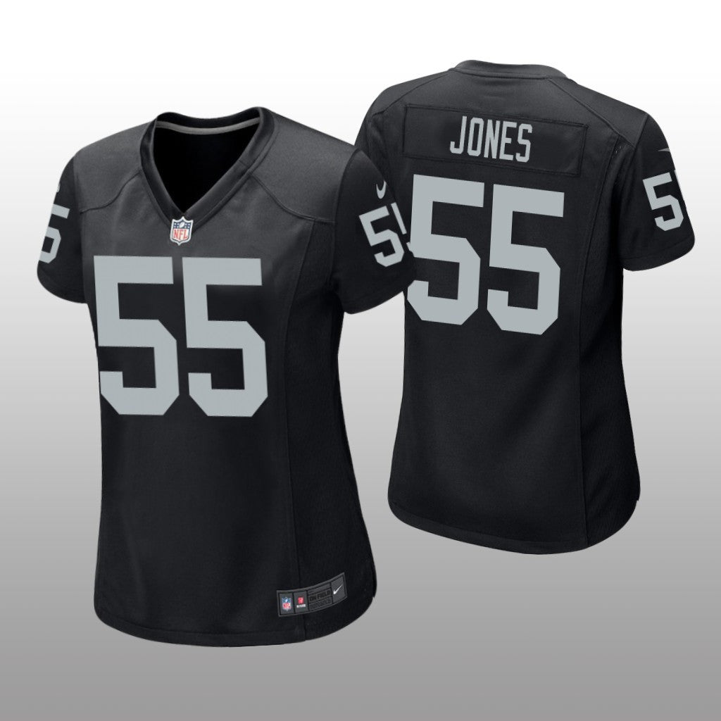 Las Vegas Raiders Chandler Jones Black Jersey Game Women's