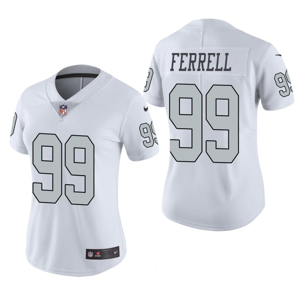 Las Vegas Raiders Clelin Ferrell White Jersey Color Rush Limited Women's
