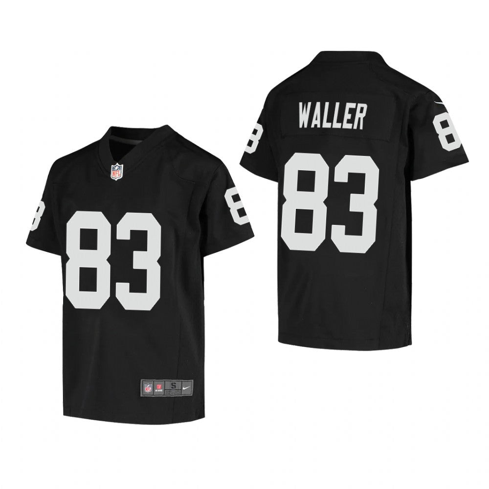Las Vegas Raiders Darren Waller Black Jersey Game Youth
