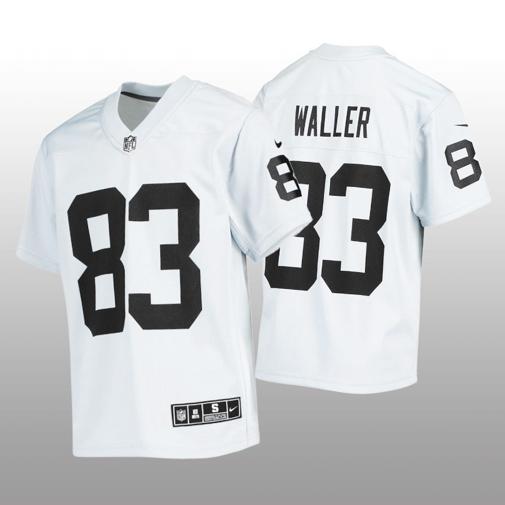 Las Vegas Raiders Darren Waller Silver Jersey Inverted Game Youth