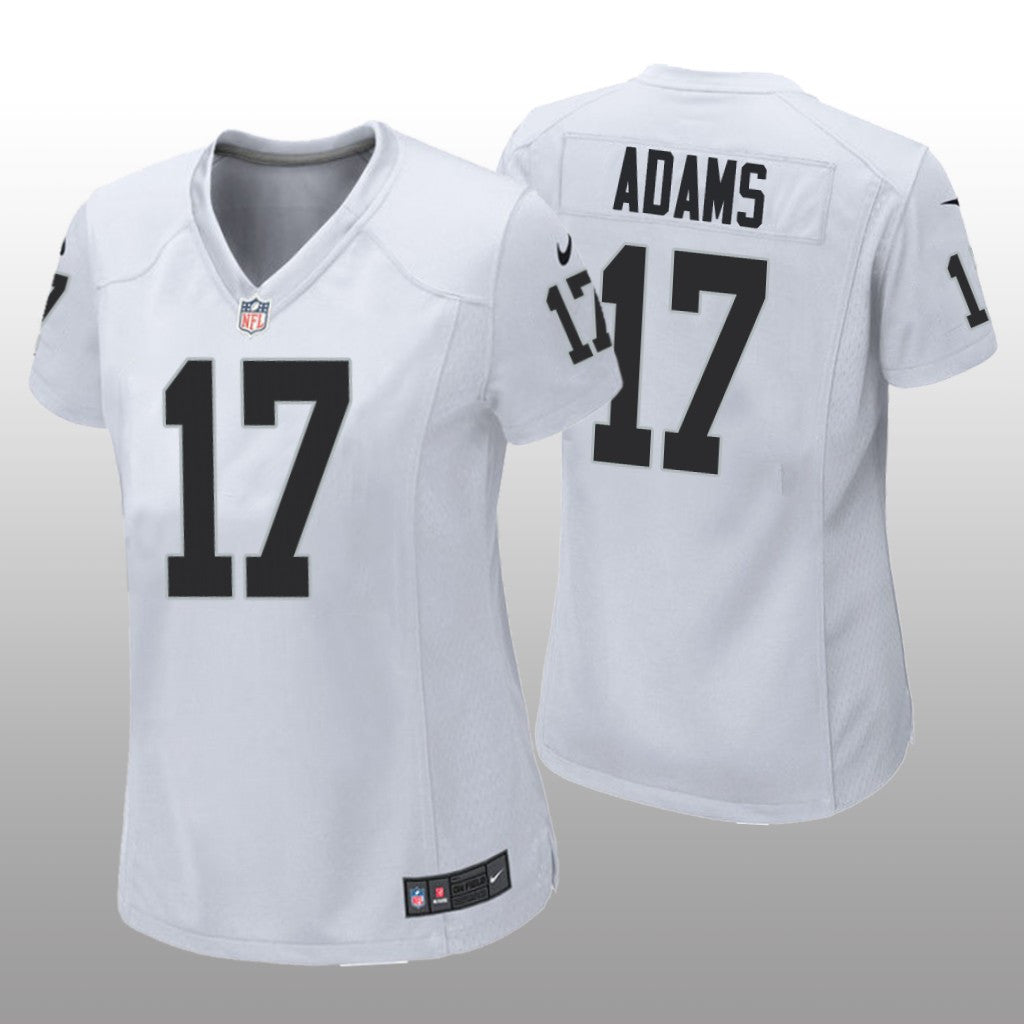 Las Vegas Raiders Davante Adams White Jersey Game Women's