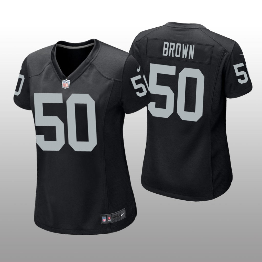 Las Vegas Raiders Jayon Brown Black Jersey Game Women's