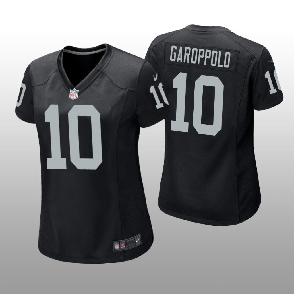 Las Vegas Raiders Jimmy Garoppolo Black Jersey Game Women's