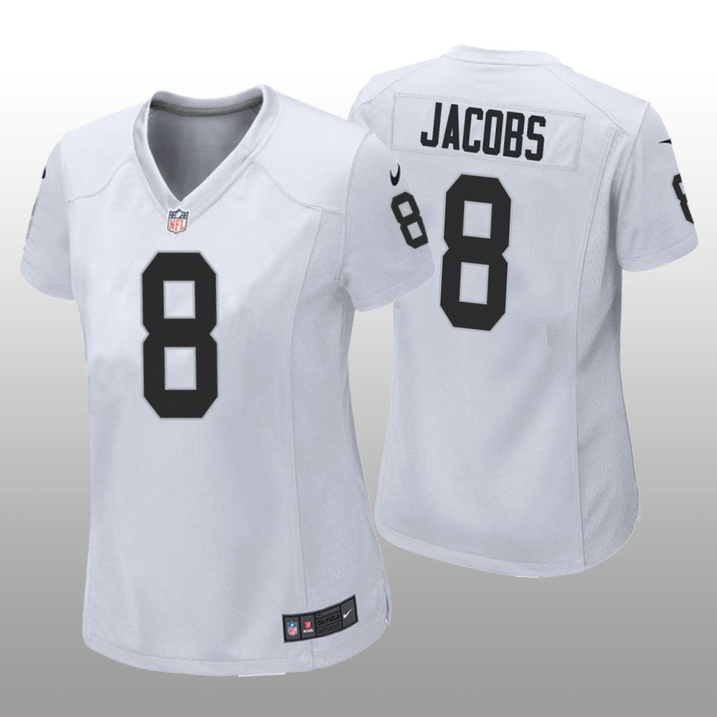 Las Vegas Raiders Josh Jacobs White Jersey Game Women's