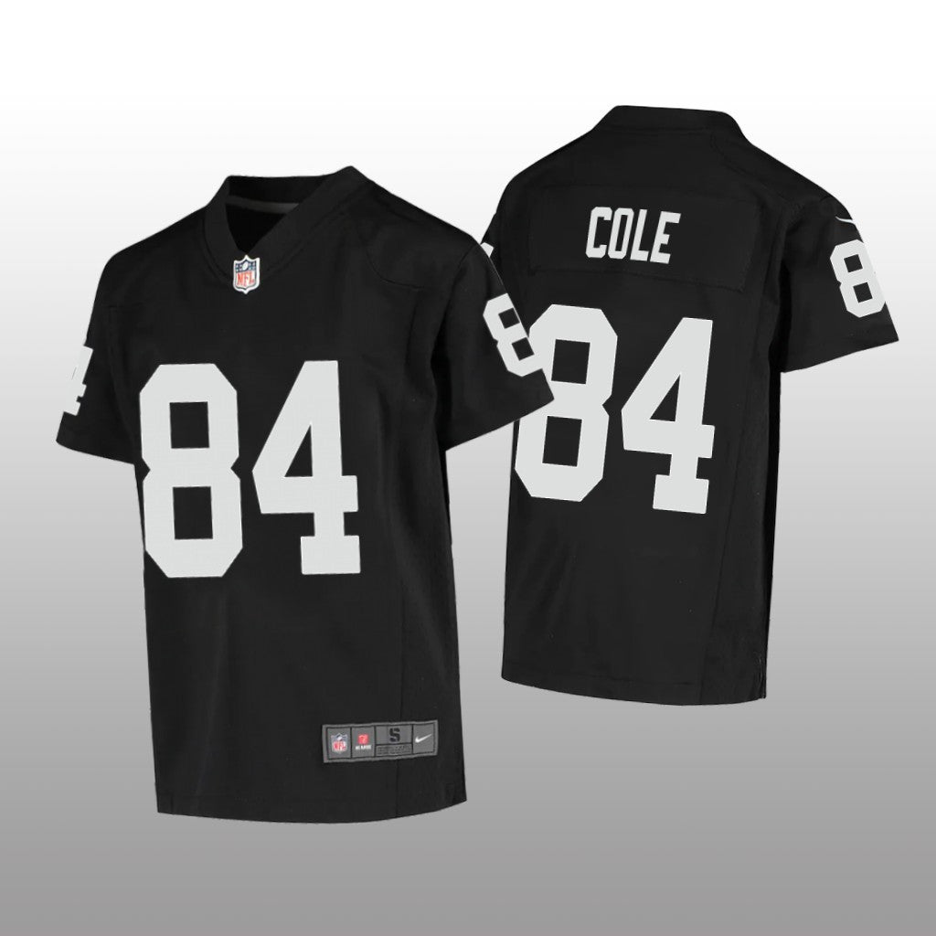 Las Vegas Raiders Keelan Cole Black Jersey Game Youth