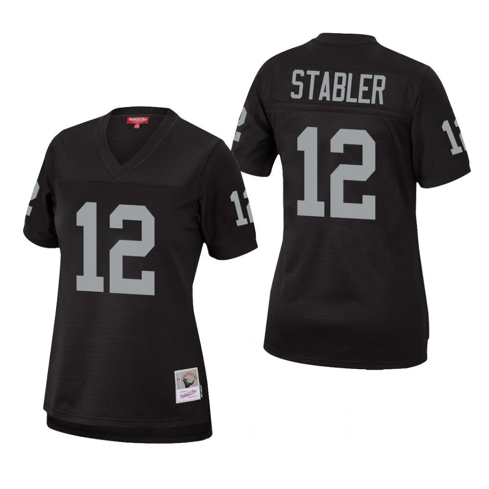 Las Vegas Raiders Ken Stabler Black Jersey Legacy Women's