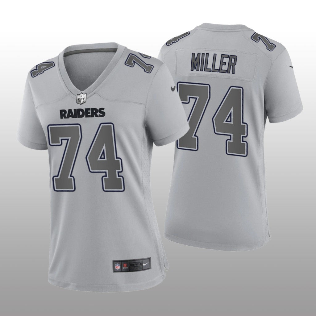 Las Vegas Raiders Kolton Miller Gray Jersey Atmosphere Fashion Game Women's