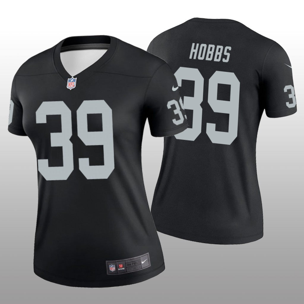 Las Vegas Raiders Nate Hobbs Black Jersey Legend Women's