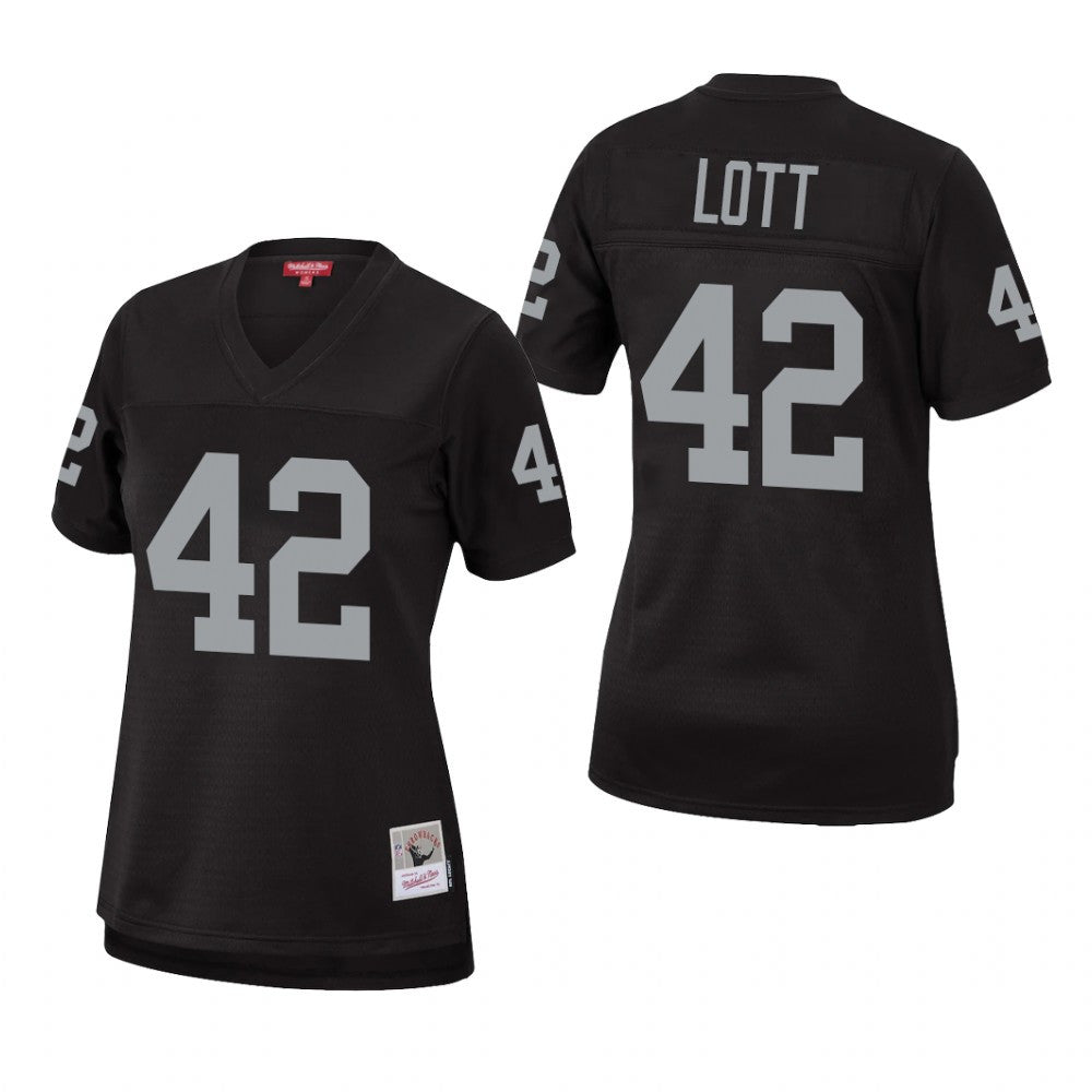 Las Vegas Raiders Ronnie Lott Black Jersey Legacy Women's