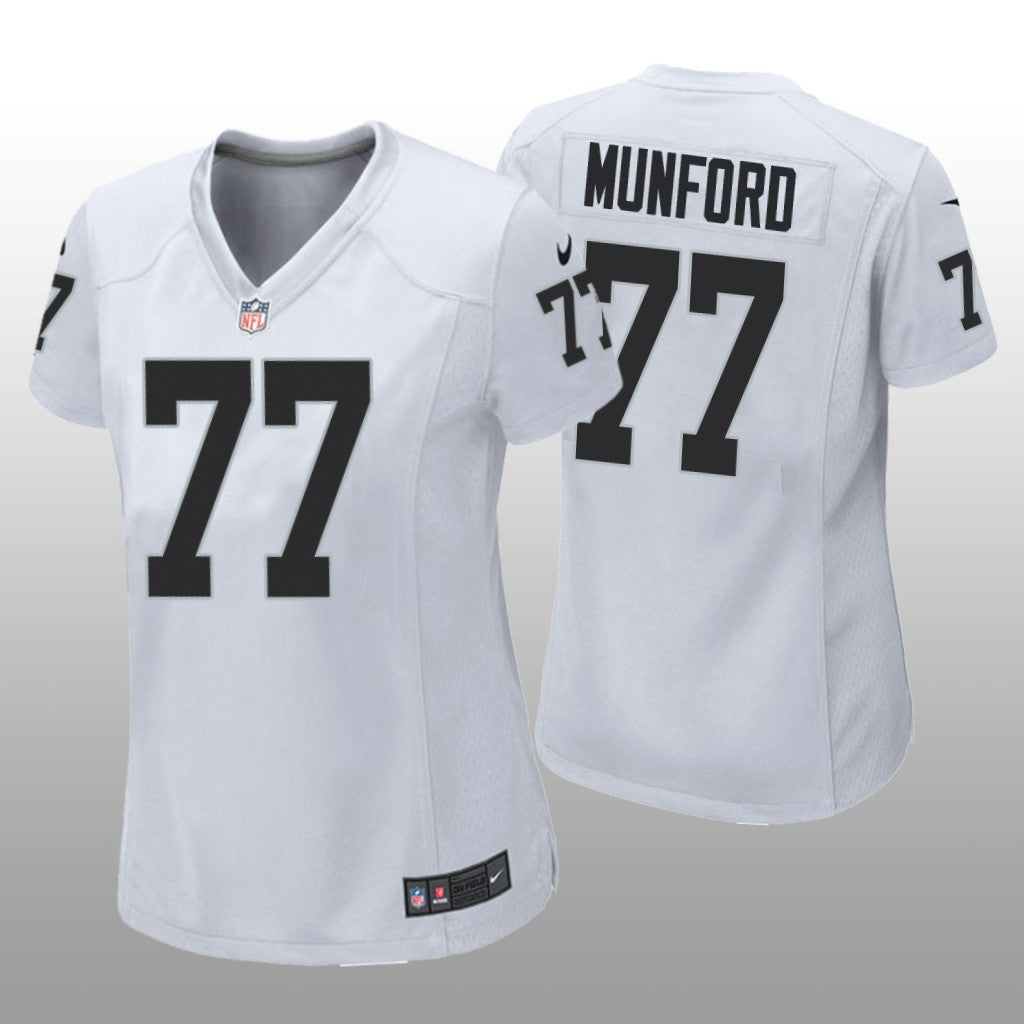 Las Vegas Raiders Thayer Munford White Jersey Game Women's