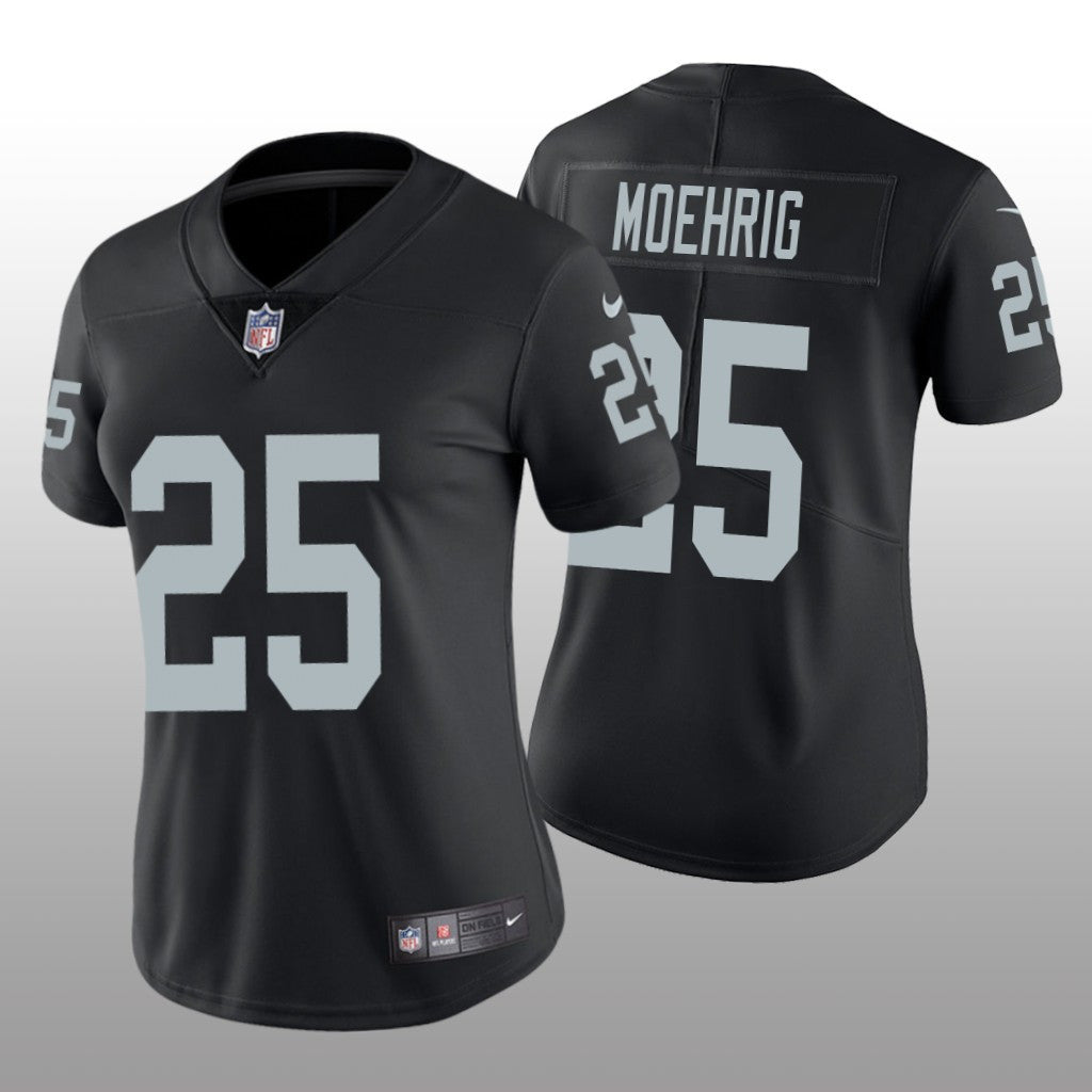 Las Vegas Raiders Trevon Moehrig Black Jersey Vapor Limited Women's