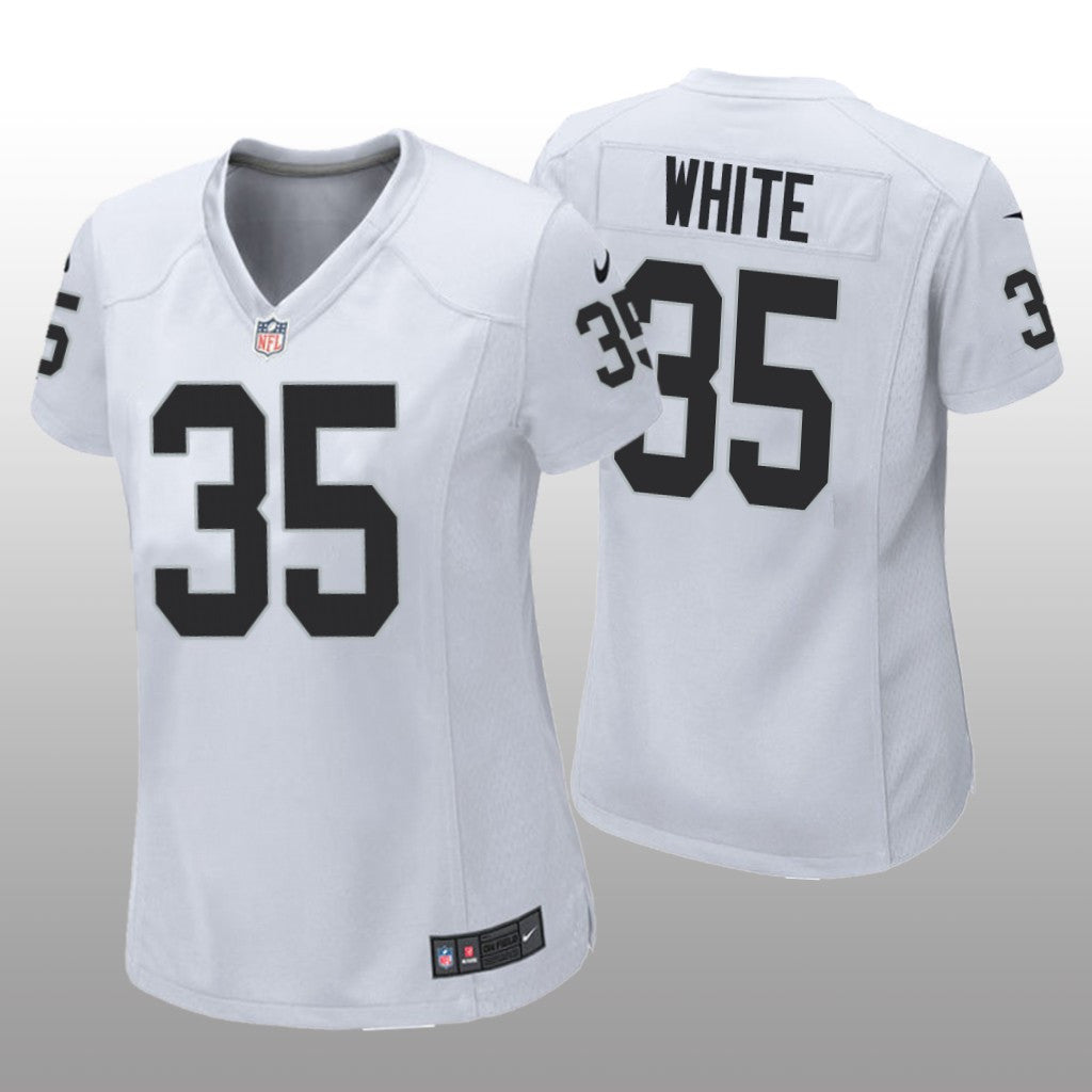 Las Vegas Raiders Zamir White White Jersey Game Women's