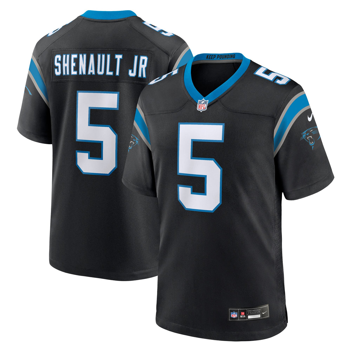 Laviska Shenault Jr. Carolina Panthers Nike Team Game Jersey Black