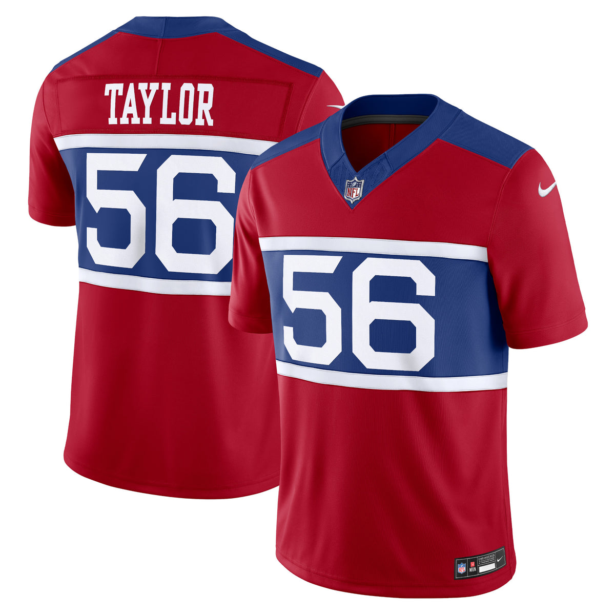 Lawrence Taylor New York Giants Nike Alternate Vapor F.U.S.E. Retired Player Limited Jersey Century Red