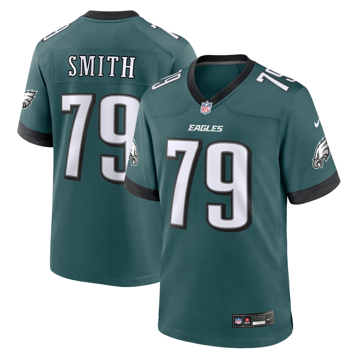 Lecitus Smith Philadelphia Eagles Nike Game Jersey Midnight Green