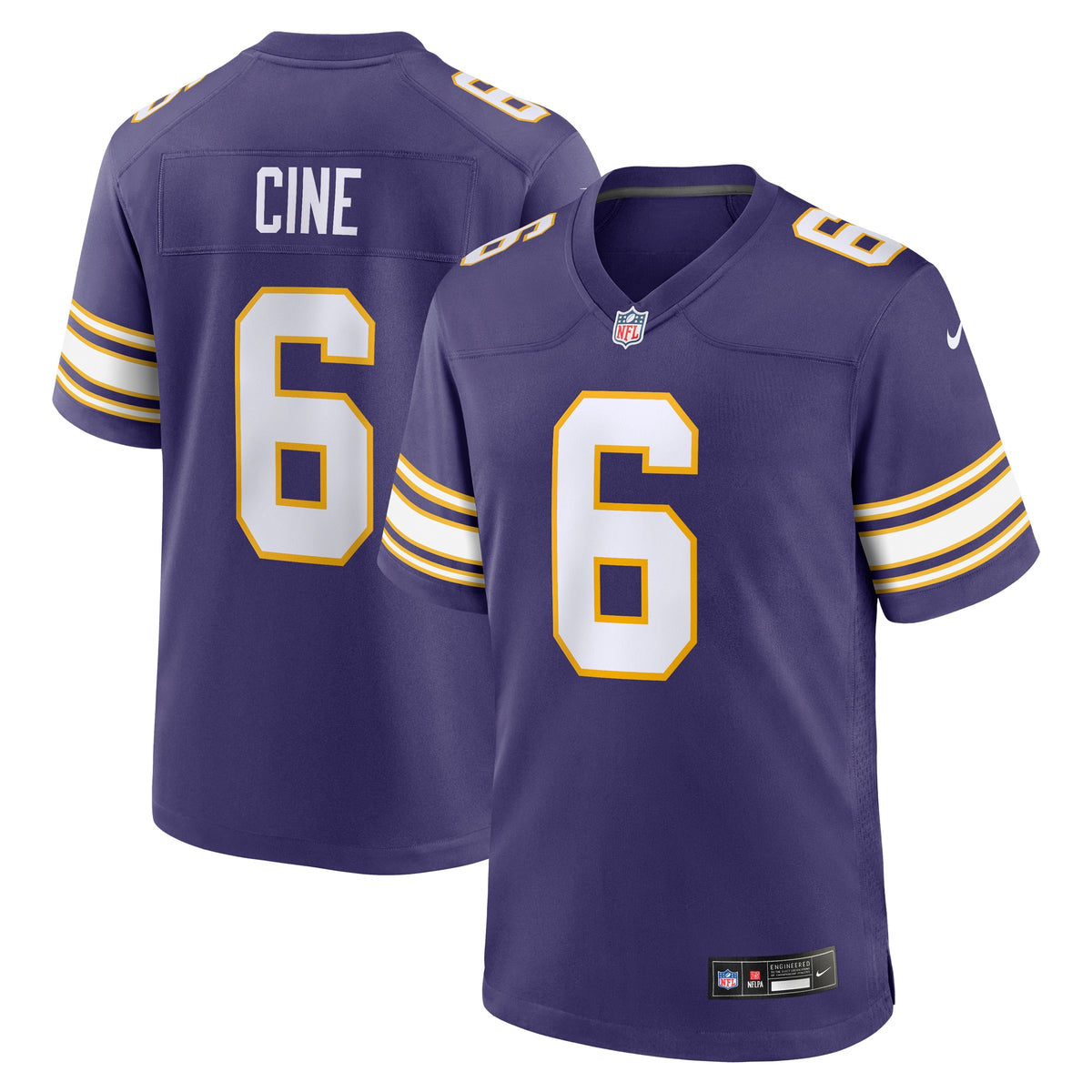 Lewis Cine Minnesota Vikings Nike Classic Player Game Jersey Purple