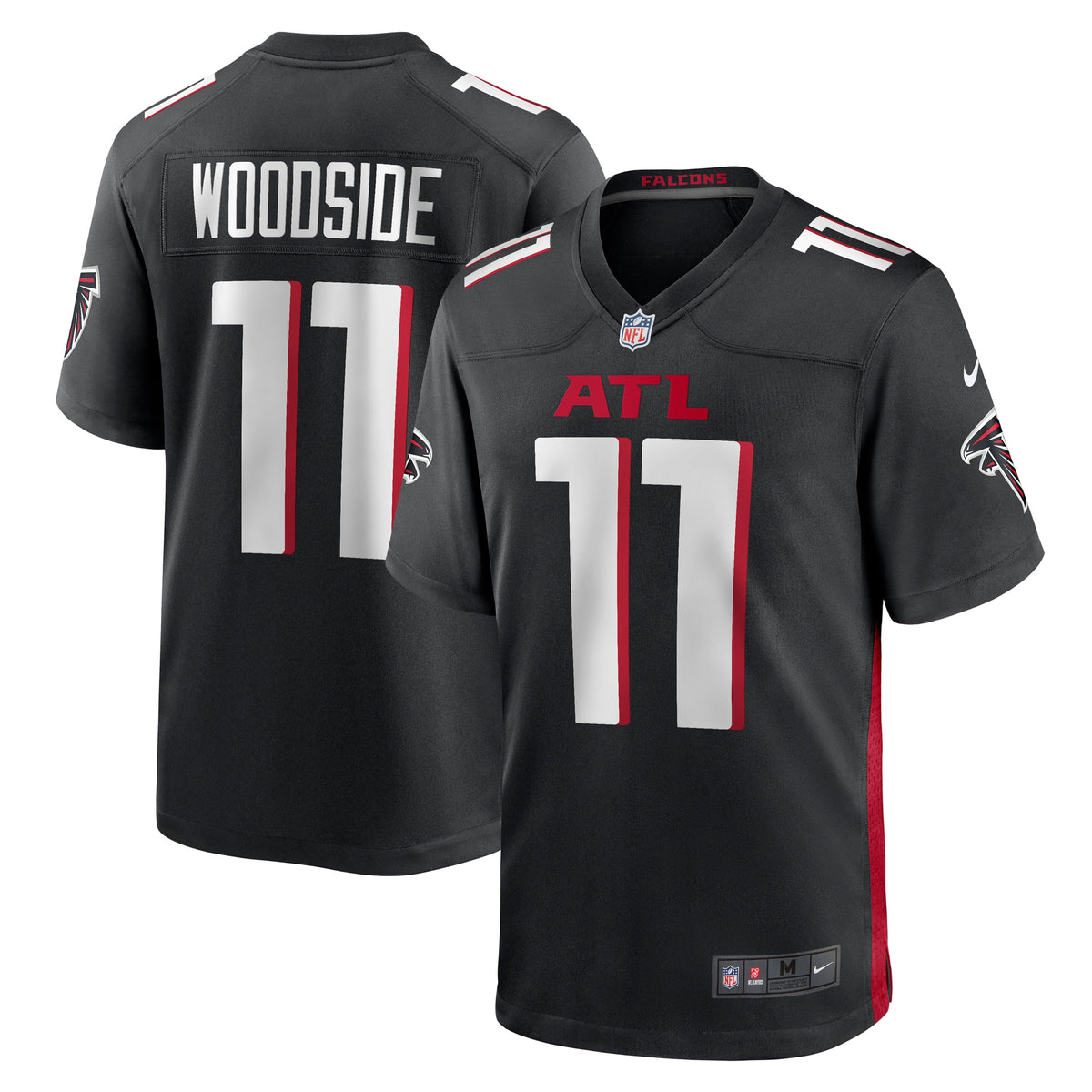 Logan Woodside Atlanta Falcons Nike Team Game Jersey Black