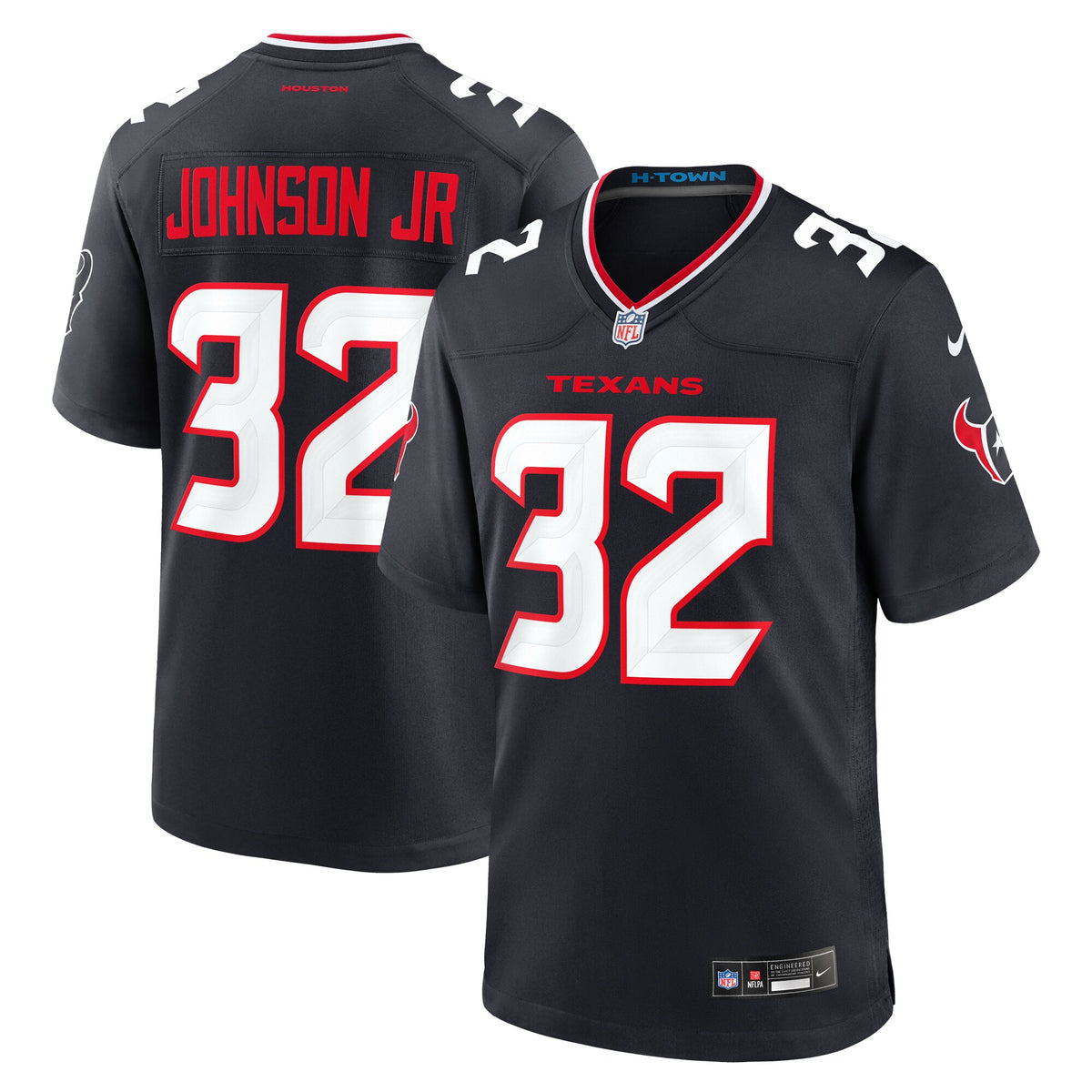 Lonnie Johnson Jr. Houston Texans Nike Team Game Jersey Navy