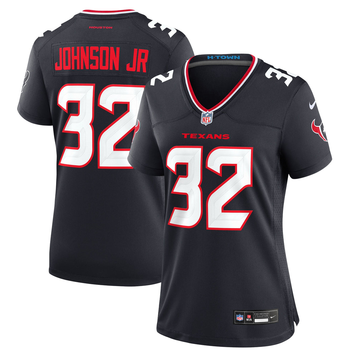 Lonnie Johnson Jr. Houston Texans Nike Women's Team Game Jersey Navy