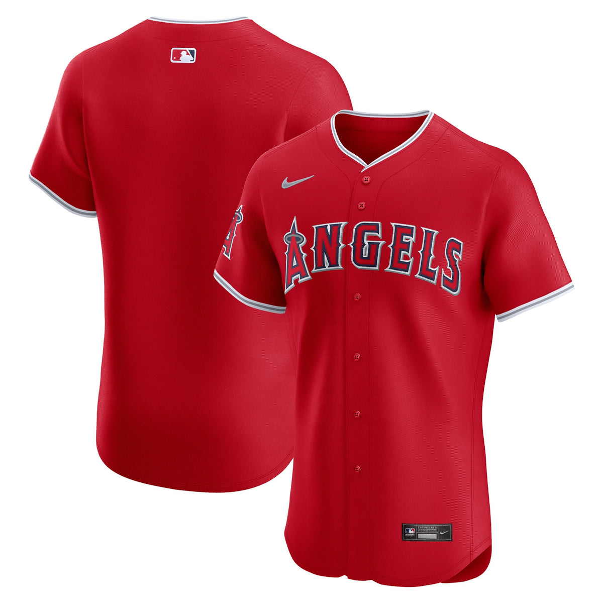 Los Angeles Angels Nike Alternate Vapor Premier Elite Patch Jersey Red