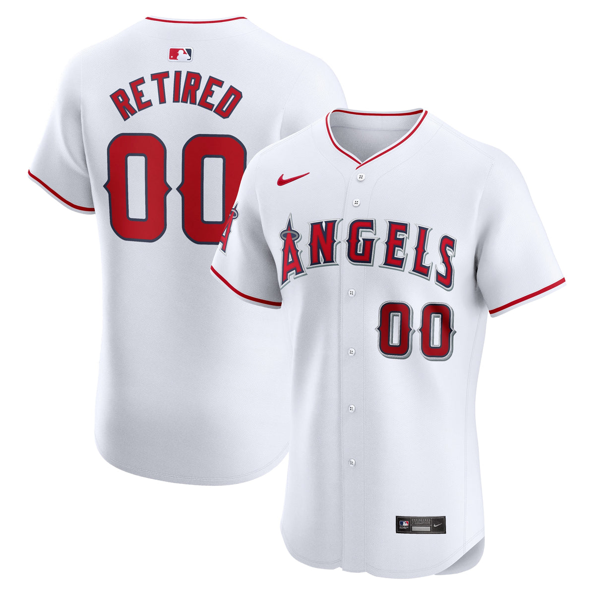 Los Angeles Angels Nike Home Elite Pick-A-Player Retired Roster Jersey White