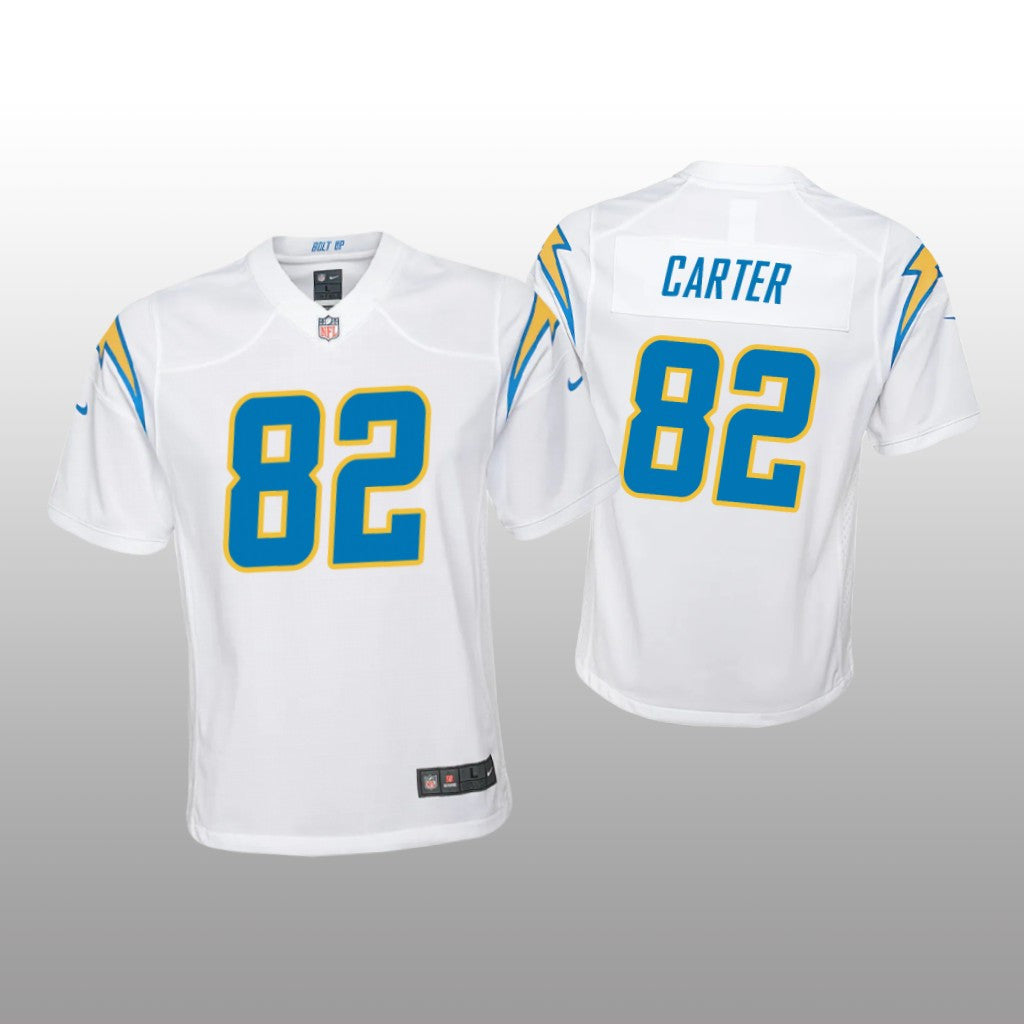 Los Angeles Chargers DeAndre Carter White Jersey Game Youth