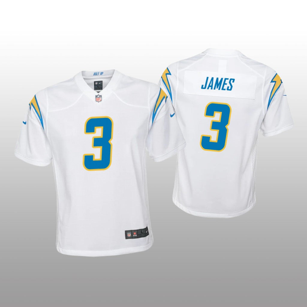 Los Angeles Chargers Derwin James White Jersey Game Youth
