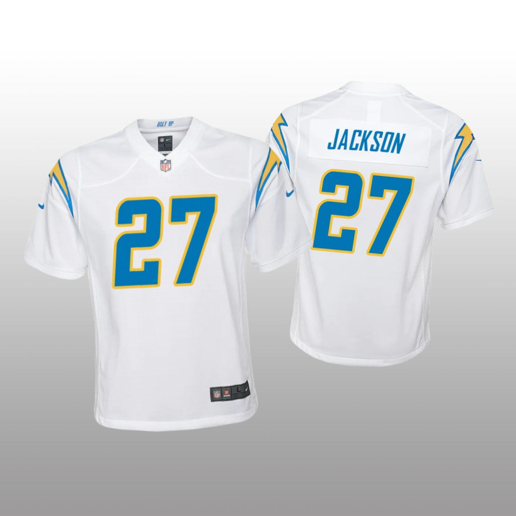 Los Angeles Chargers J.C. Jackson White Jersey Game Youth
