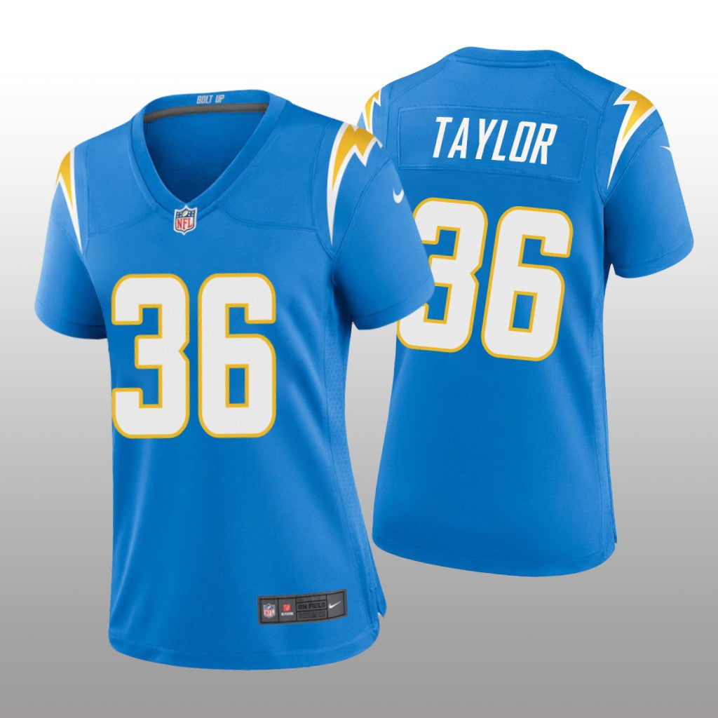 Los Angeles Chargers Ja'sir Taylor Powder Blue Jersey Game Women's