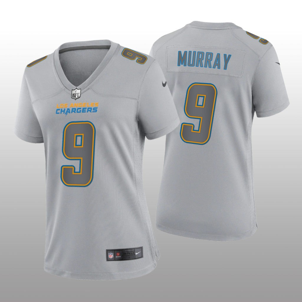 Los Angeles Chargers Kenneth Murray Gray Jersey Atmosphere Fashion Game Women's