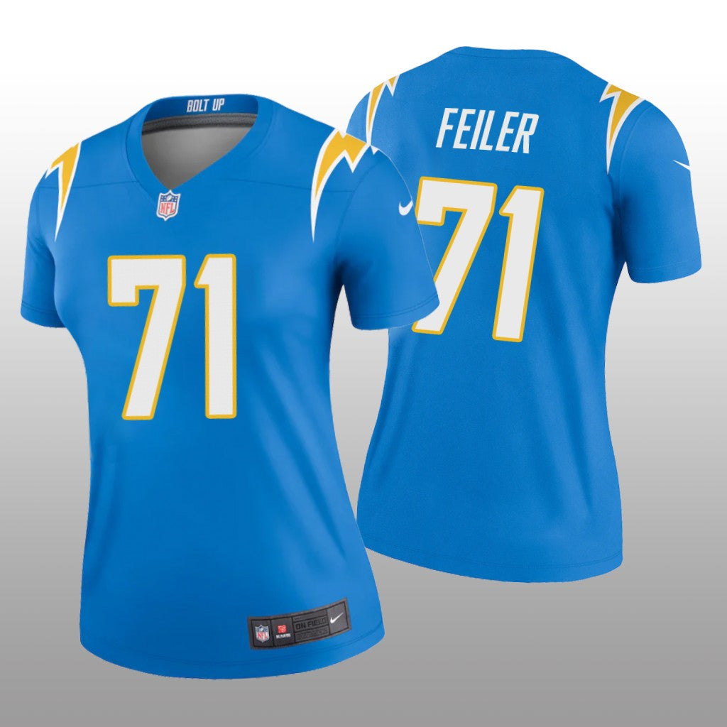 Los Angeles Chargers Matt Feiler Powder Blue Jersey Legend Women's
