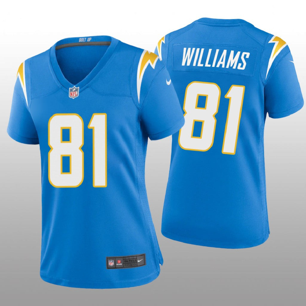 Los Angeles Chargers Mike Williams Powder Blue Jersey Game Women's