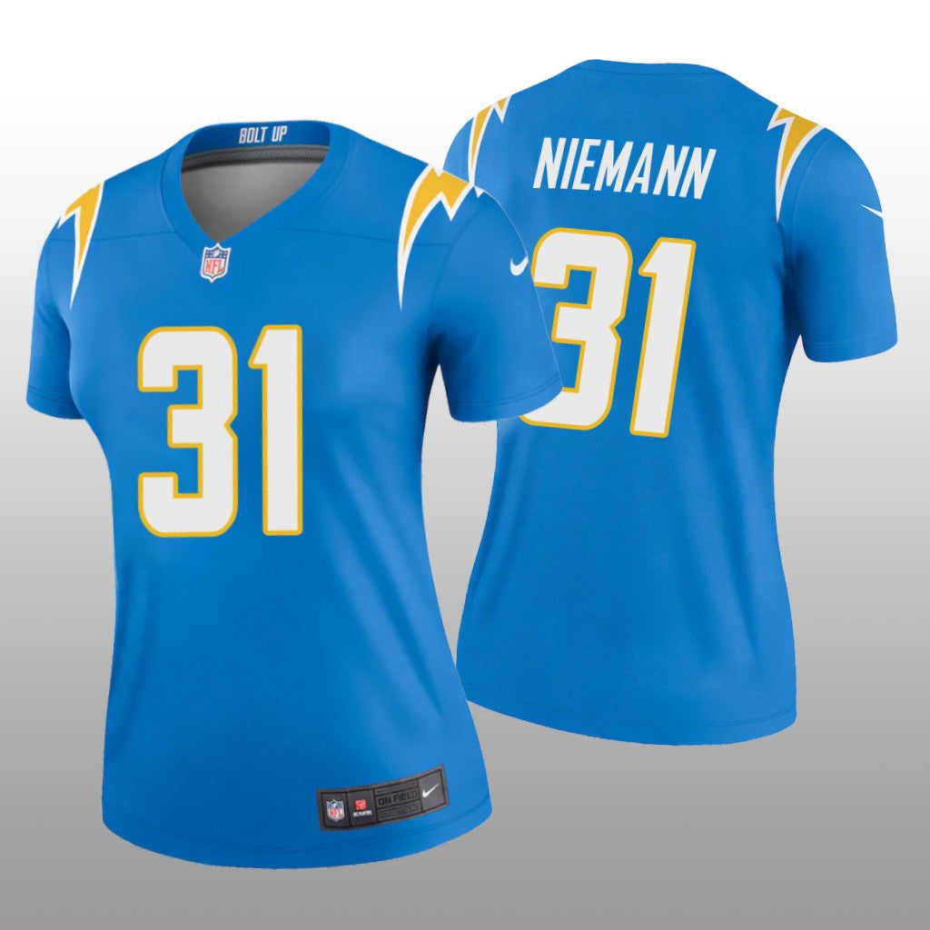 Los Angeles Chargers Nick Niemann Powder Blue Jersey Legend Women's