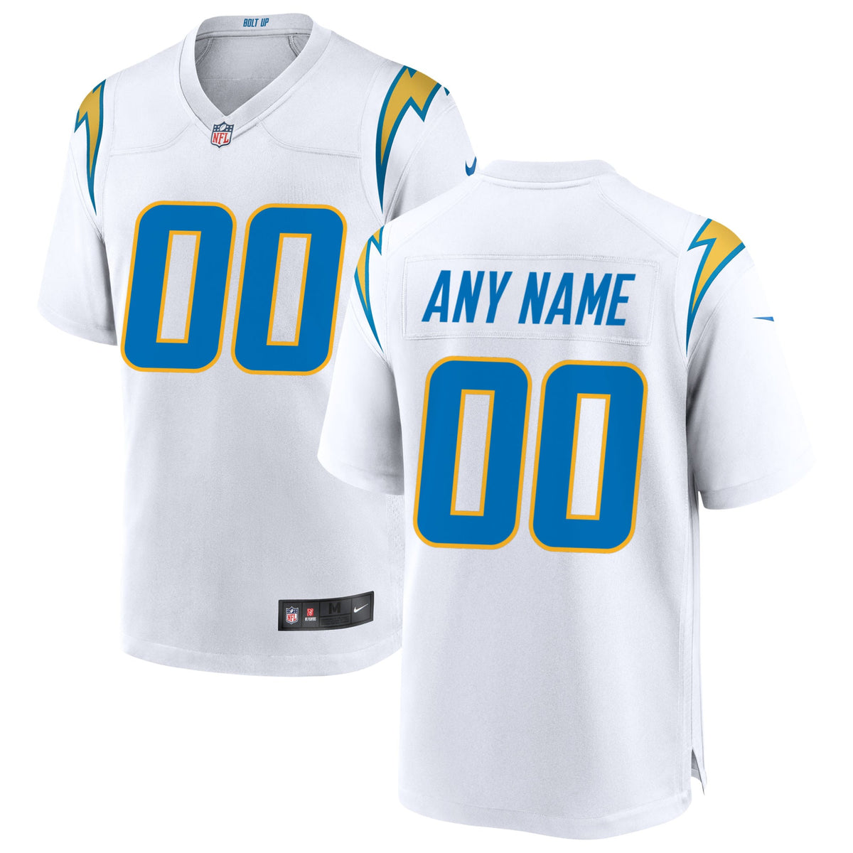 Los Angeles Chargers Nike Custom Game Jersey White