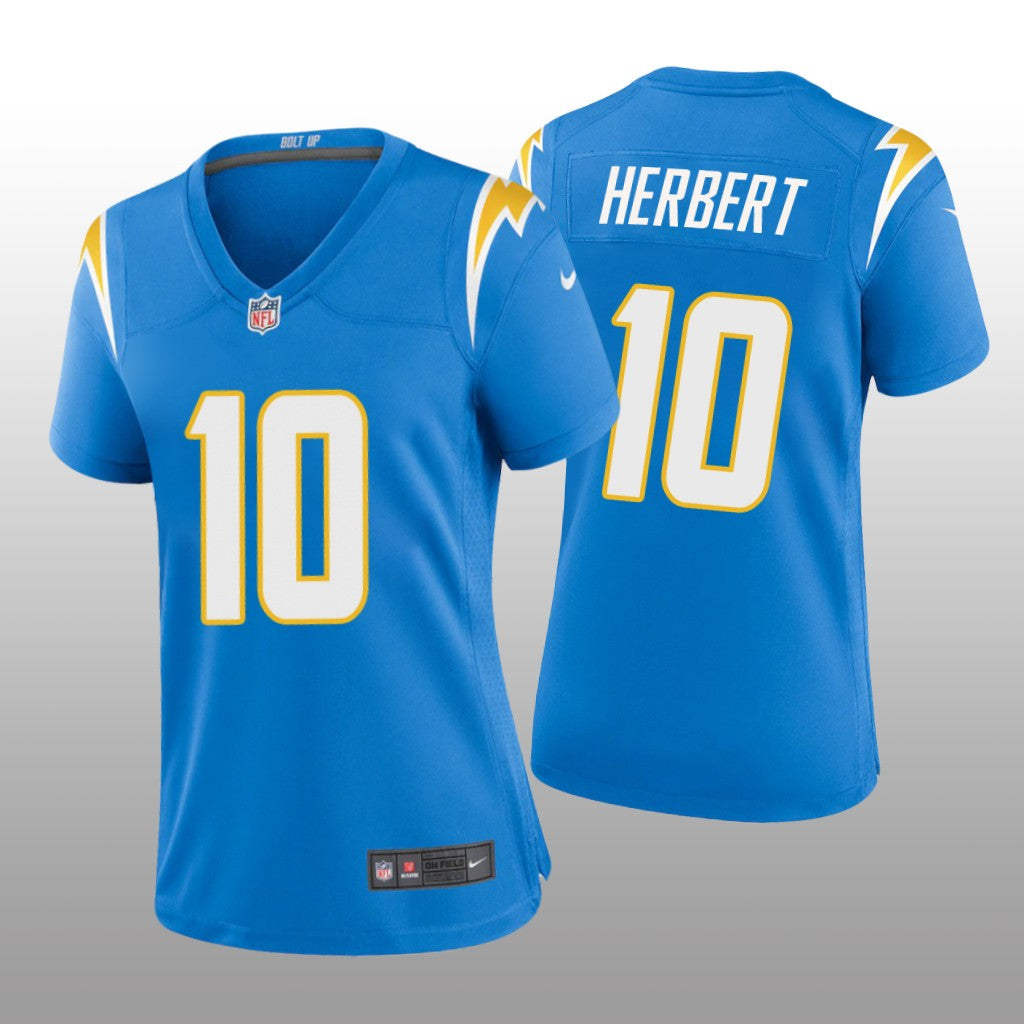 Los Angeles Chargers Powder Blue Draft Justin Herbert Game Jersey