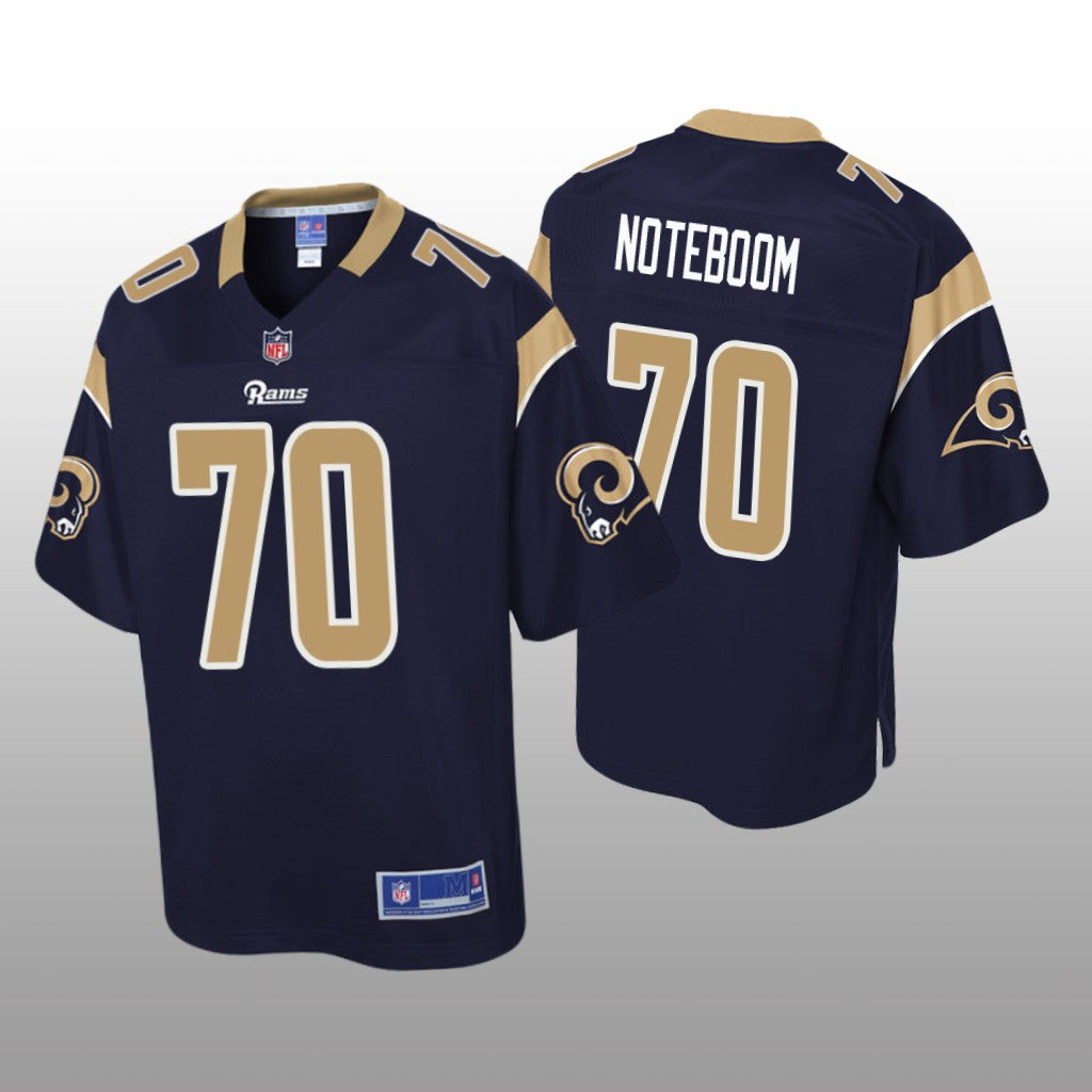 Los Angeles Rams #70 Navy Joseph Noteboom Pro Line Jersey Youth