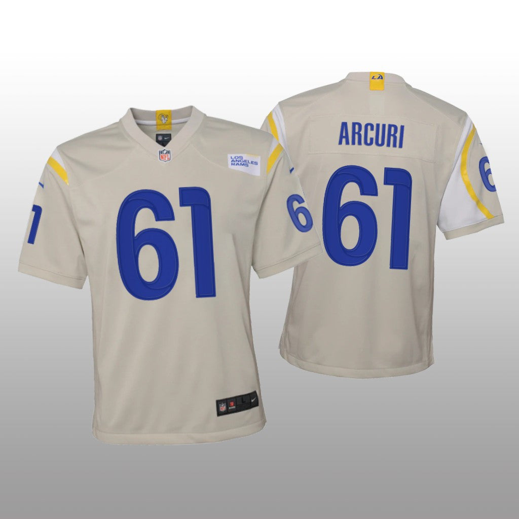 Los Angeles Rams A.J. Arcuri Bone Jersey Game Youth