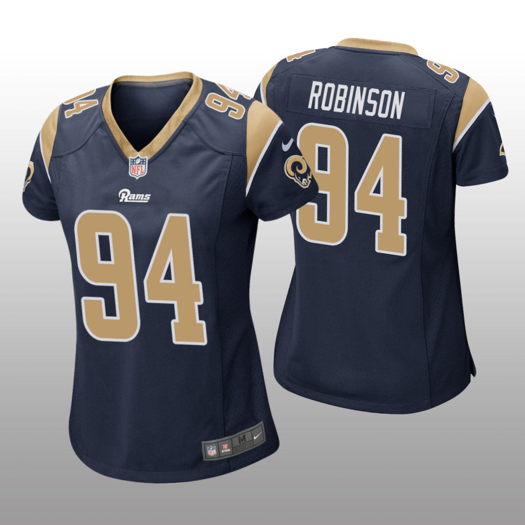 Los Angeles Rams A'shawn Robinson Navy Jersey Game Women's