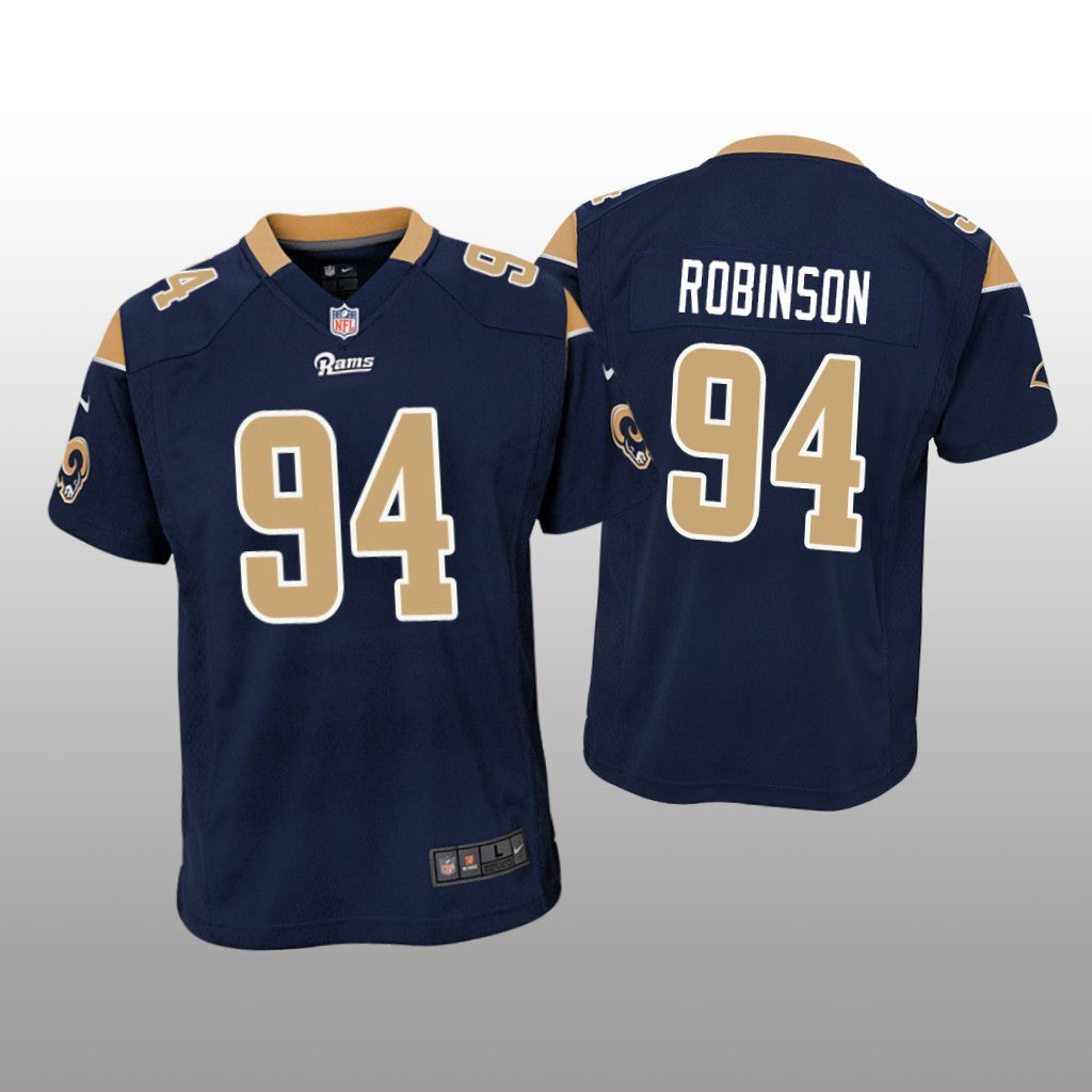 Los Angeles Rams A'shawn Robinson Navy Jersey Game Youth