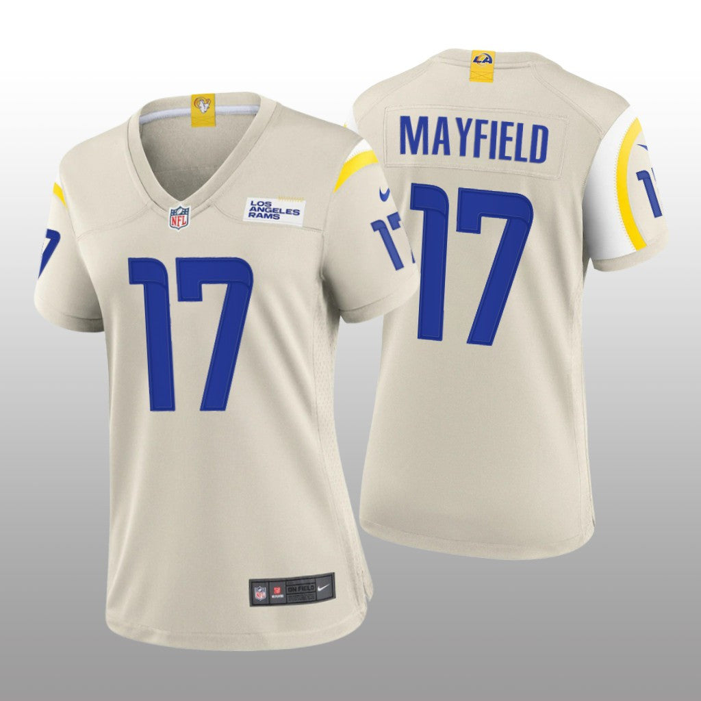 Los Angeles Rams Baker Mayfield Bone Jersey Game Women's