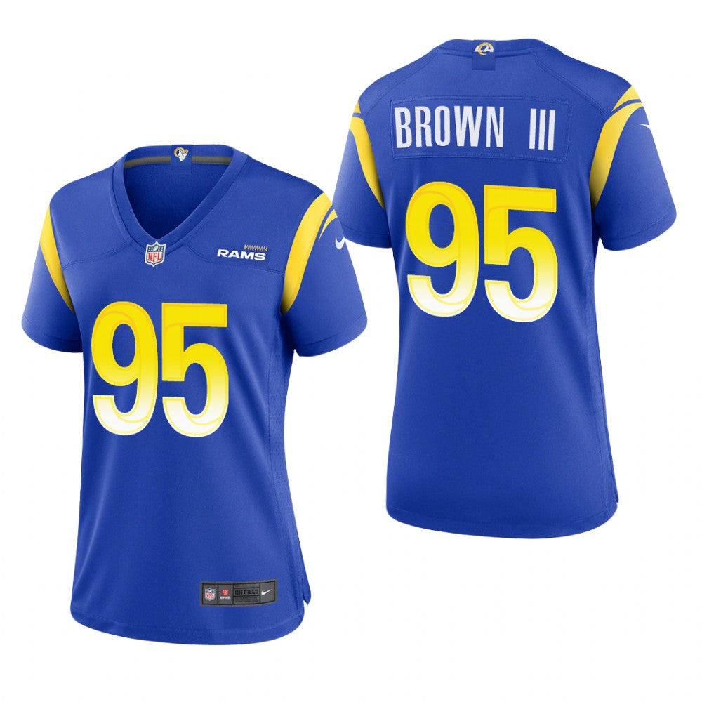 Los Angeles Rams Bobby Brown III Royal Jersey Game Women's