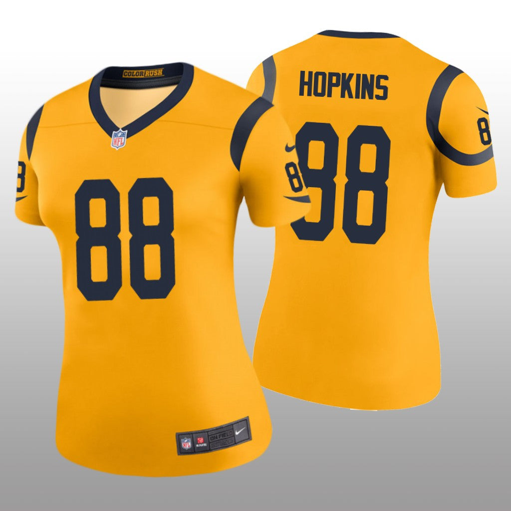 Los Angeles Rams Brycen Hopkins Gold Jersey Color Rush Legend Women's