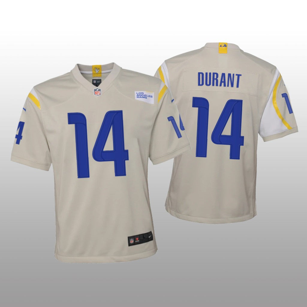 Los Angeles Rams Decobie Durant Bone Jersey Game Youth