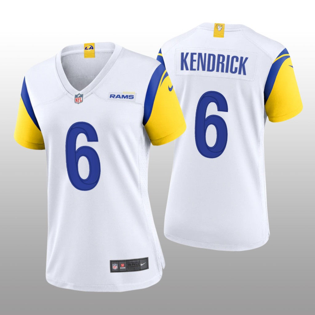 Los Angeles Rams Derion Kendrick White Jersey Alternate Game Women's