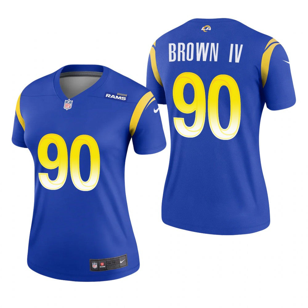 Los Angeles Rams Earnest Brown IV Royal Jersey Legend Women's