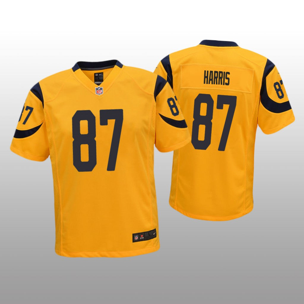 Los Angeles Rams Jacob Harris Gold Jersey Color Rush Game Youth