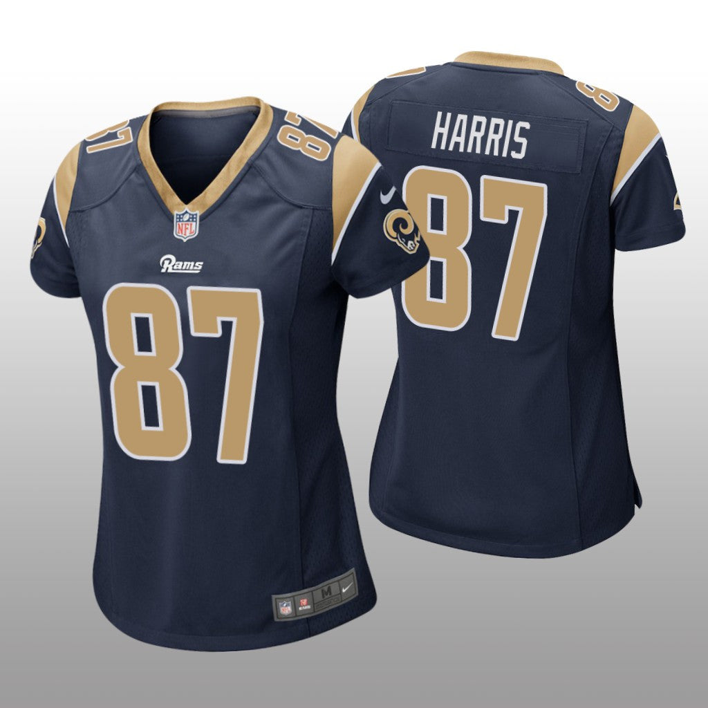 Los Angeles Rams Jacob Harris Navy Jersey Game Women's