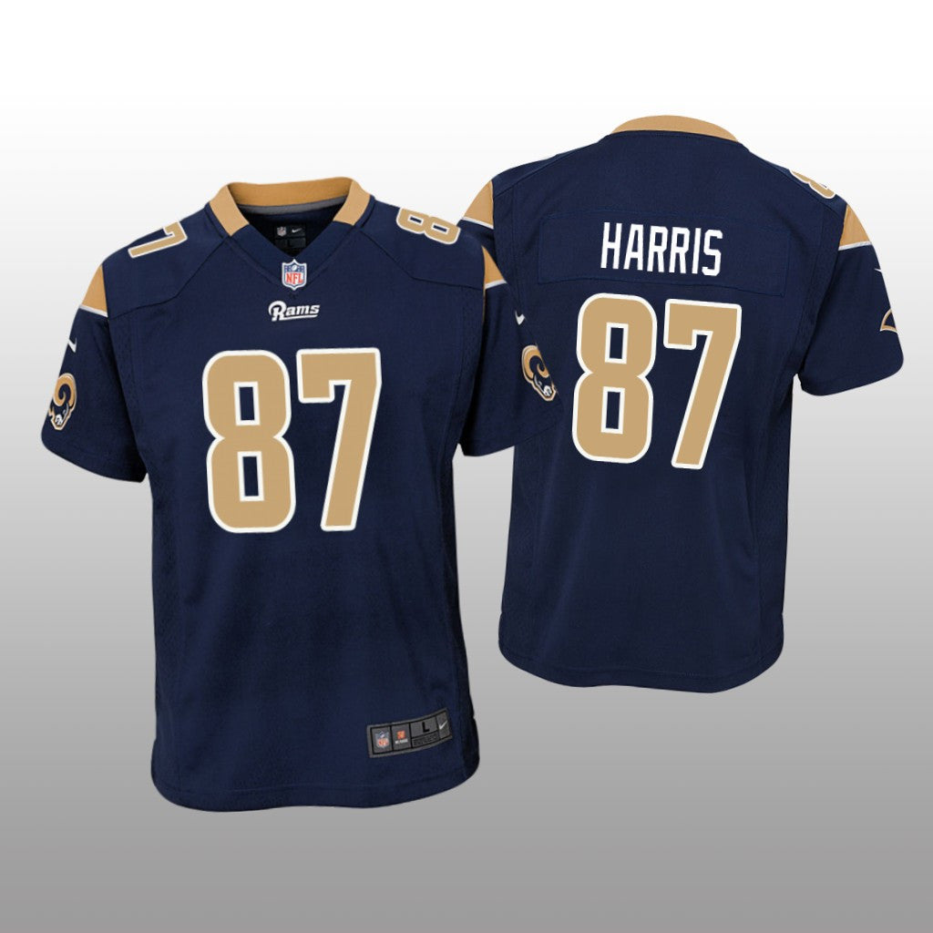Los Angeles Rams Jacob Harris Navy Jersey Game Youth